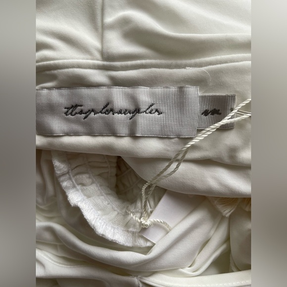 New Tbagslosangeles Women White Maxi Long Dress Size Medium - Picture 12 of 14